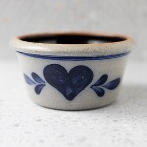 Vintage 1988 Rowe Stoneware Pottery Cambridge Wisconsin Dish Crock Bowl Planter